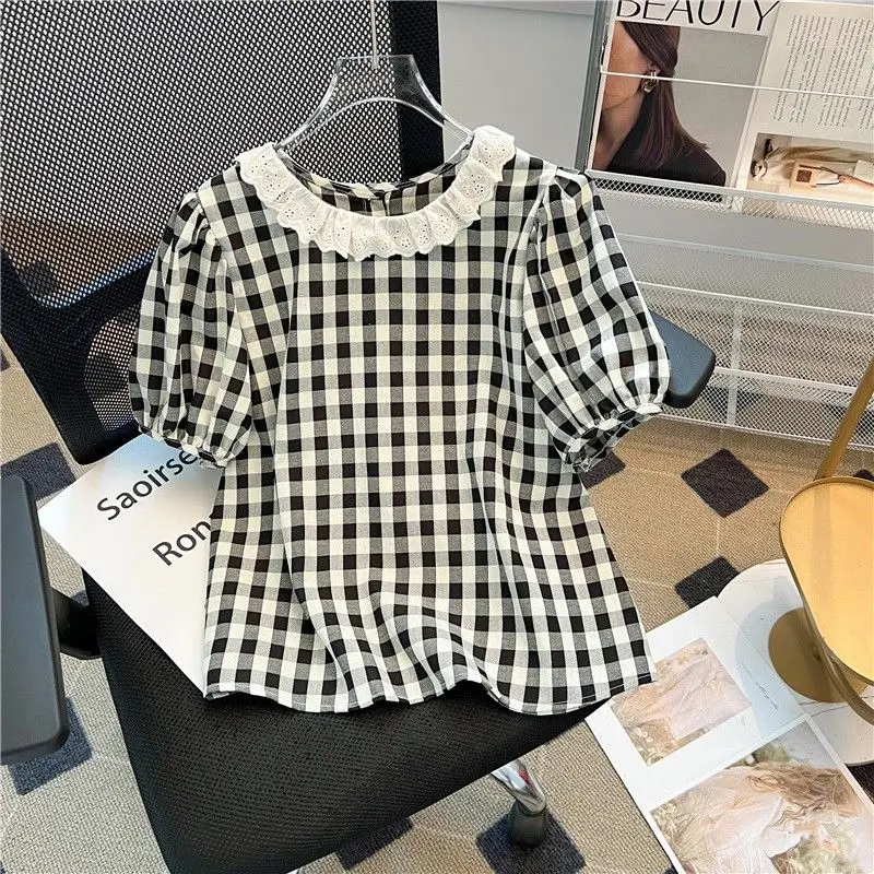Summer Clothing Young Women - Schöne Femme Sommer Koreanische Mode Plaid