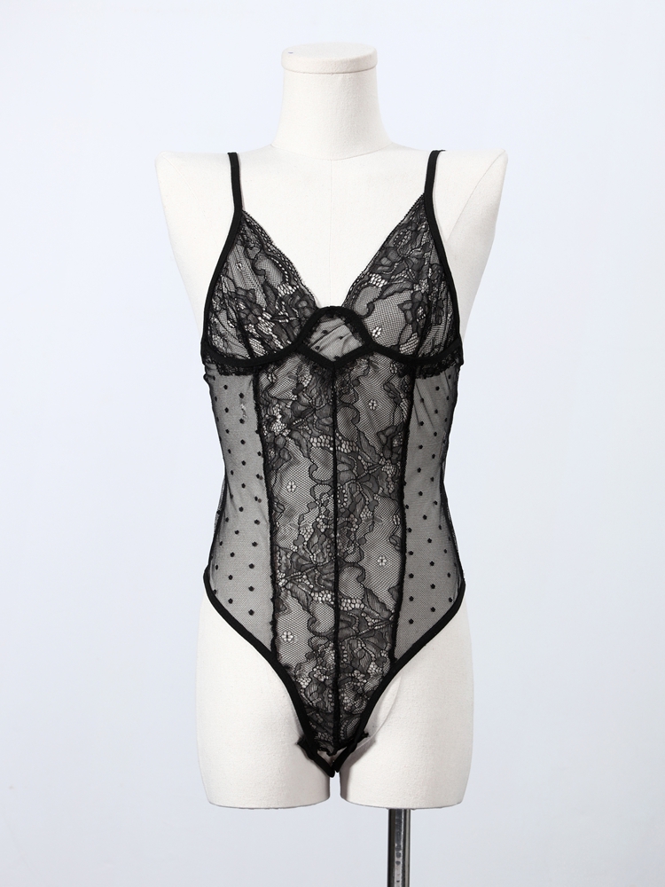 Summer Clothing Trends 2026 - Sexy Spitzen-Einteiler für Damen, Transparentes Top
