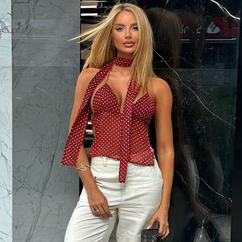 Summer Clothing Young Women - Damenkleidung Sommer Mode Lässig Gepunktet Einfarbig