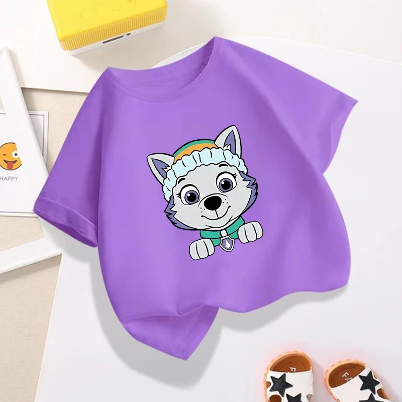 Summer Everest Clothing - Paw Patrols Series T-Shirt Lila Niedliche