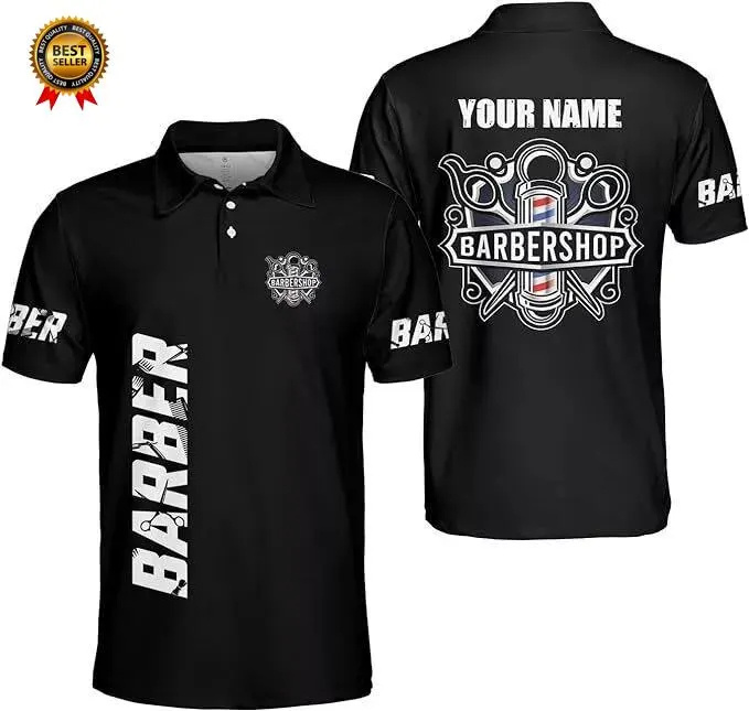 Summer Clothing Name - 2025 Barber Kurzarm Poloshirts für Männer