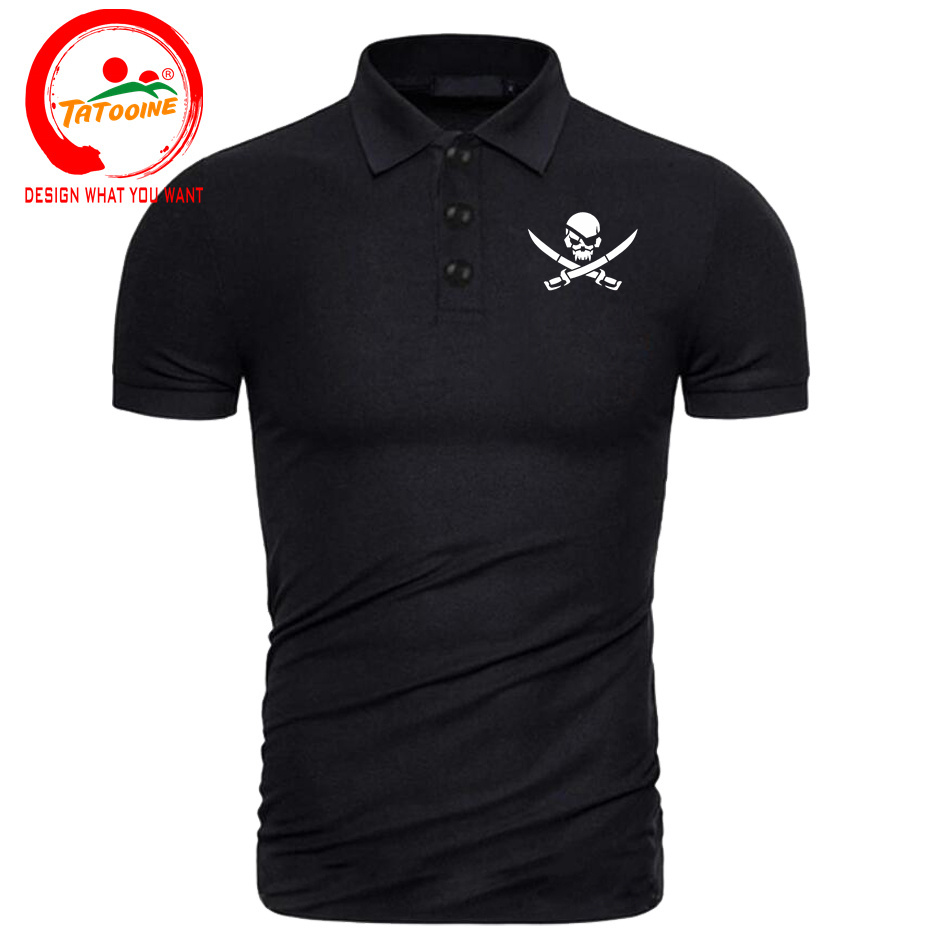 Summer Clothing Logo - Piraten schädel Logo Druck Polos hirt