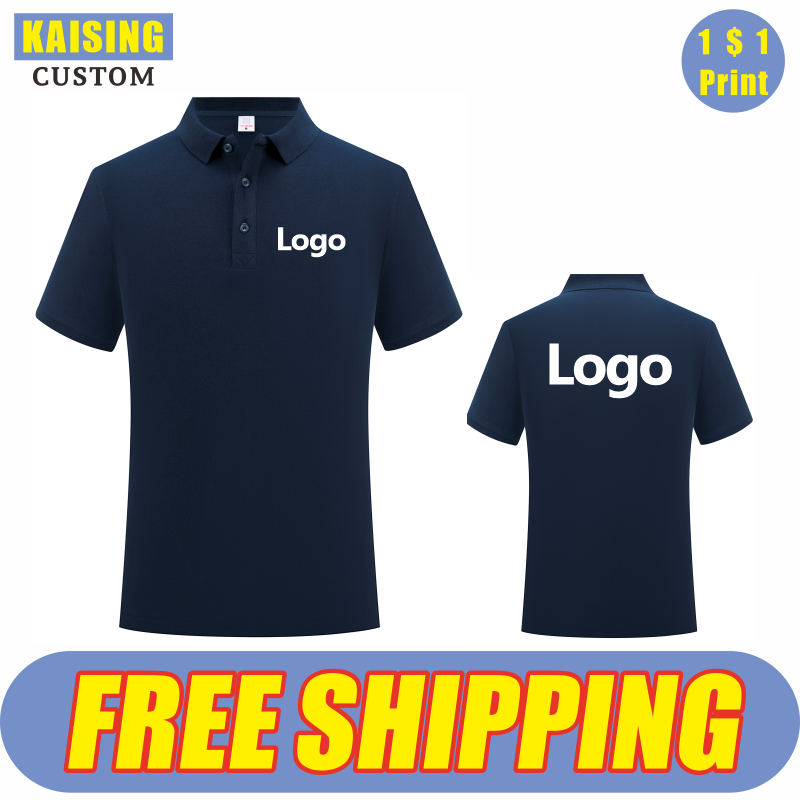 Summer Clothing Logo - KAISING Hochwertiges Poloshirt aus reiner Baumwolle
