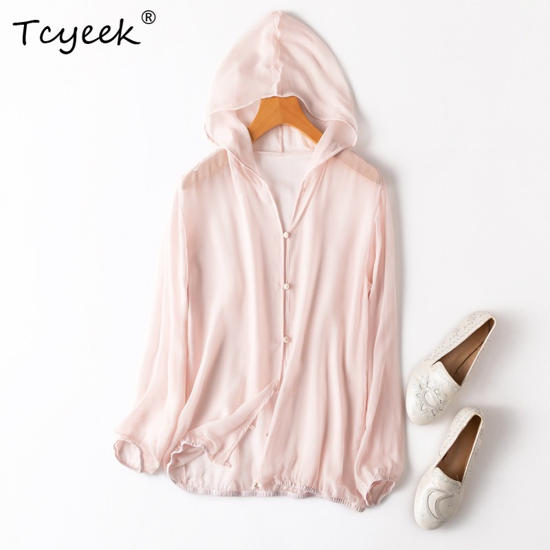 Summer Clothing Us - Tcyeek 100% Echte Maulbeerseide Damen-Oberteile 2026