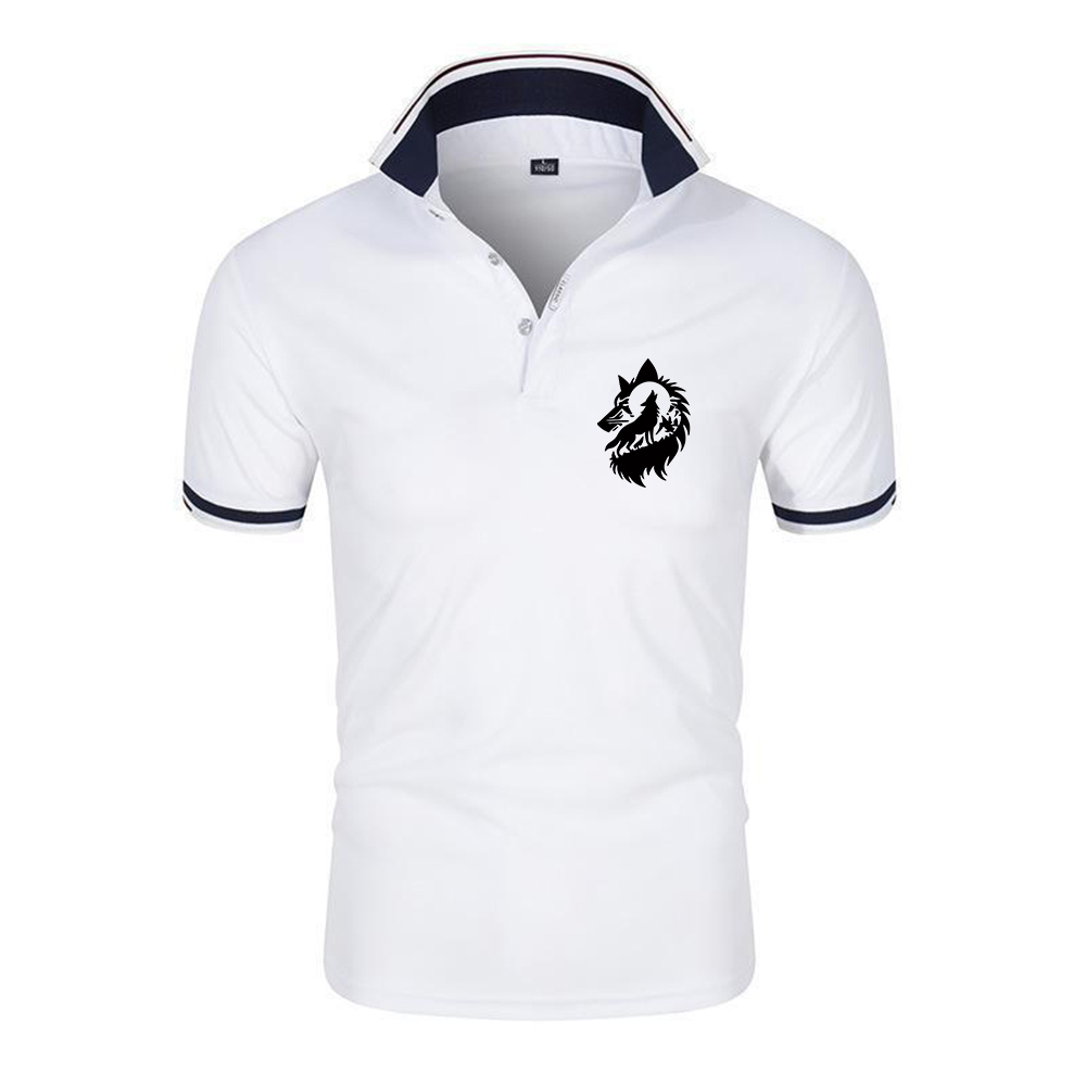 Summer Clothing Logo - 2026 Wolf Moon Logo-Print Neues Sommer-Kurzarm-Mode-T-Shirt