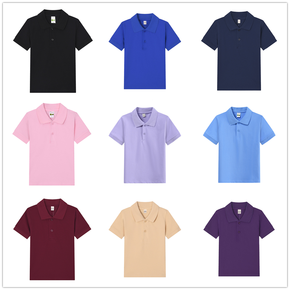 Summer Clothing Teens - Jungen-Poloshirt für Kinder, 15 Farben, individuelles