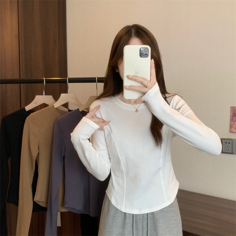 Summer Clothing Teens - Damen Slim-Fit Langarm-Unterhemd Herbst Winter Damen