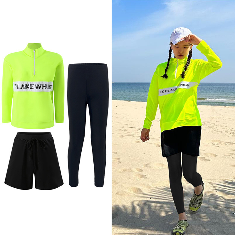 Dreiteilige lange Ärmel Neon C – Rash Guard Long Sleeve Bewertung und Preis