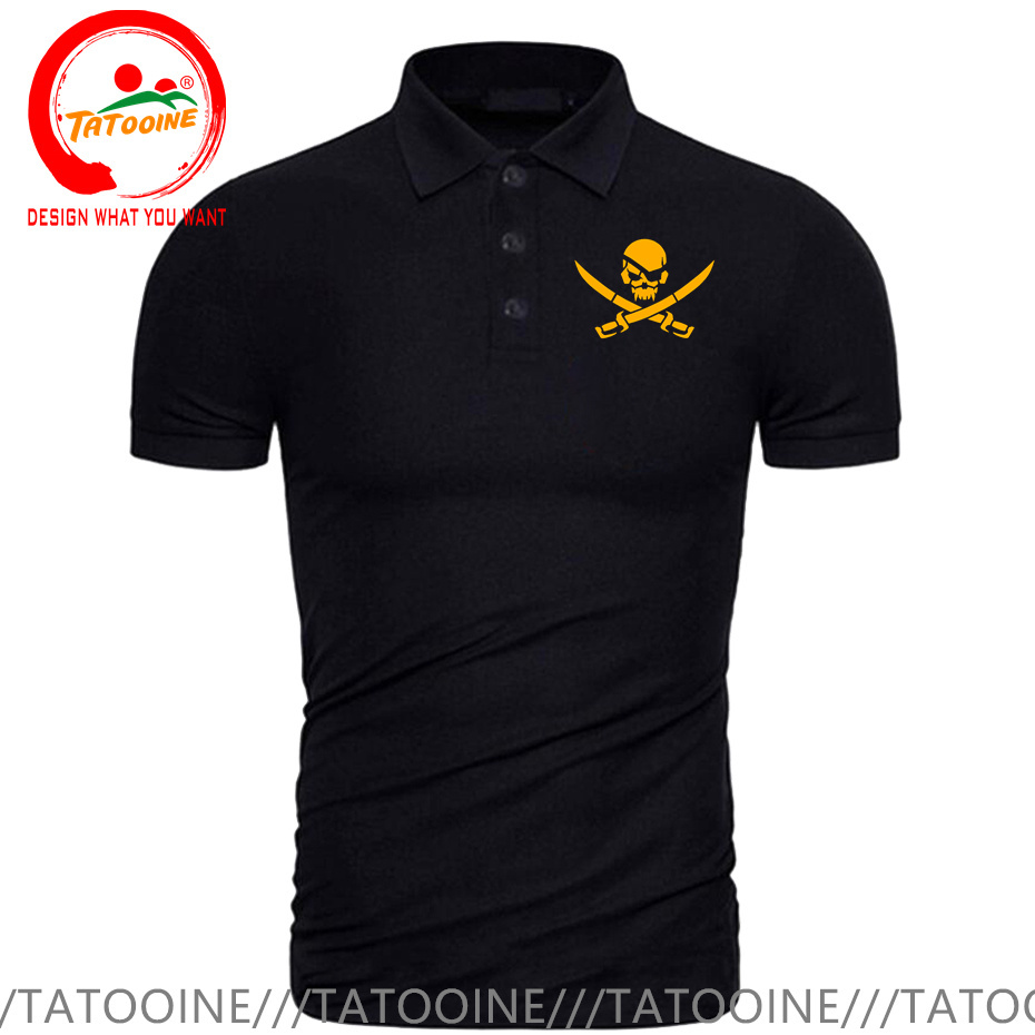 Piraten schädel Logo Druck Pol – Summer Clothing Logo Bewertung und Preis