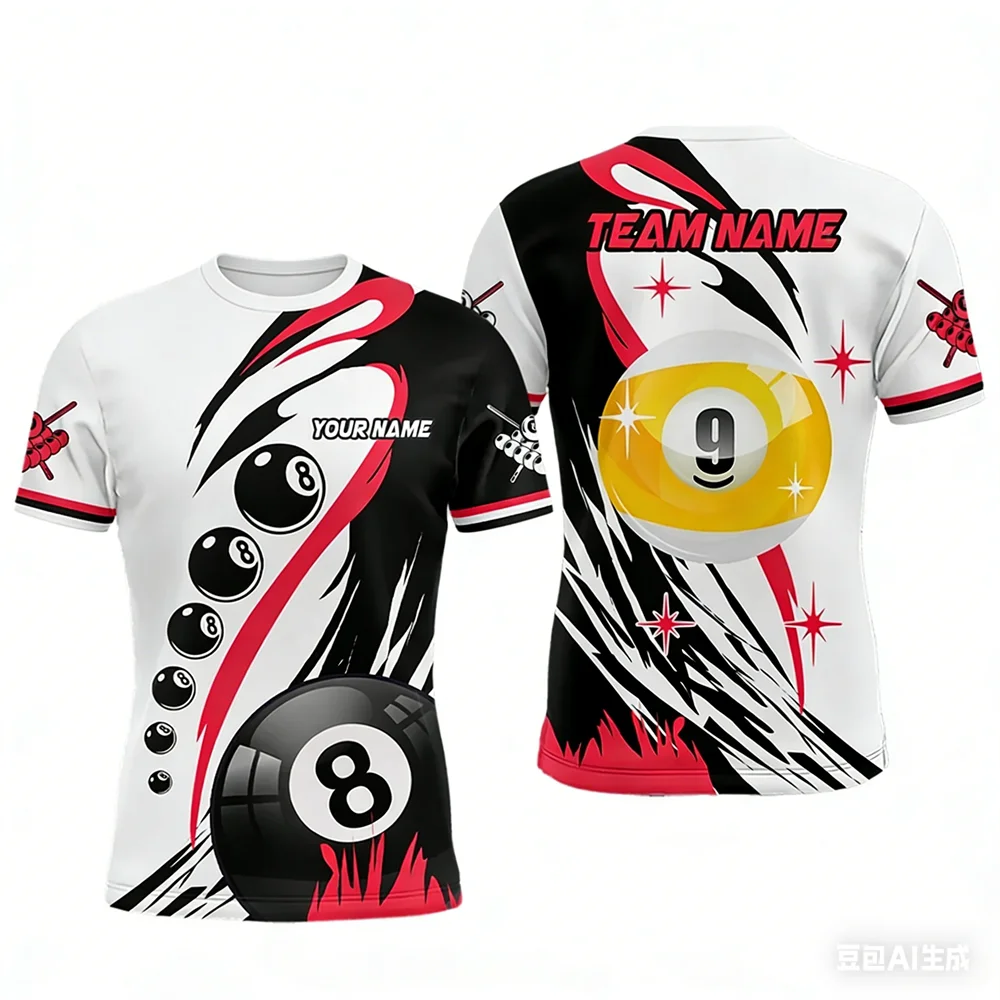 Modisches Billard-Sport-T-Shir – Summer Clothing Name Bewertung und Preis