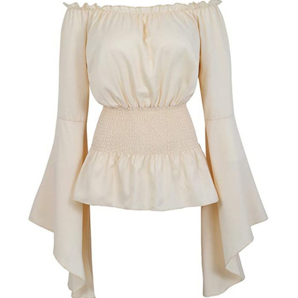 Goth Slim Shirt Ausgestelltes  – Summer Renaissance Clothing Bewertung und Preis