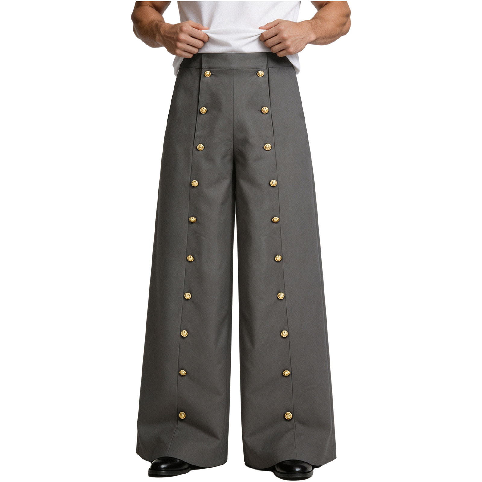 Herren-Cargohose mit weitem Be – Summer Renaissance Clothing Bewertung und Preis