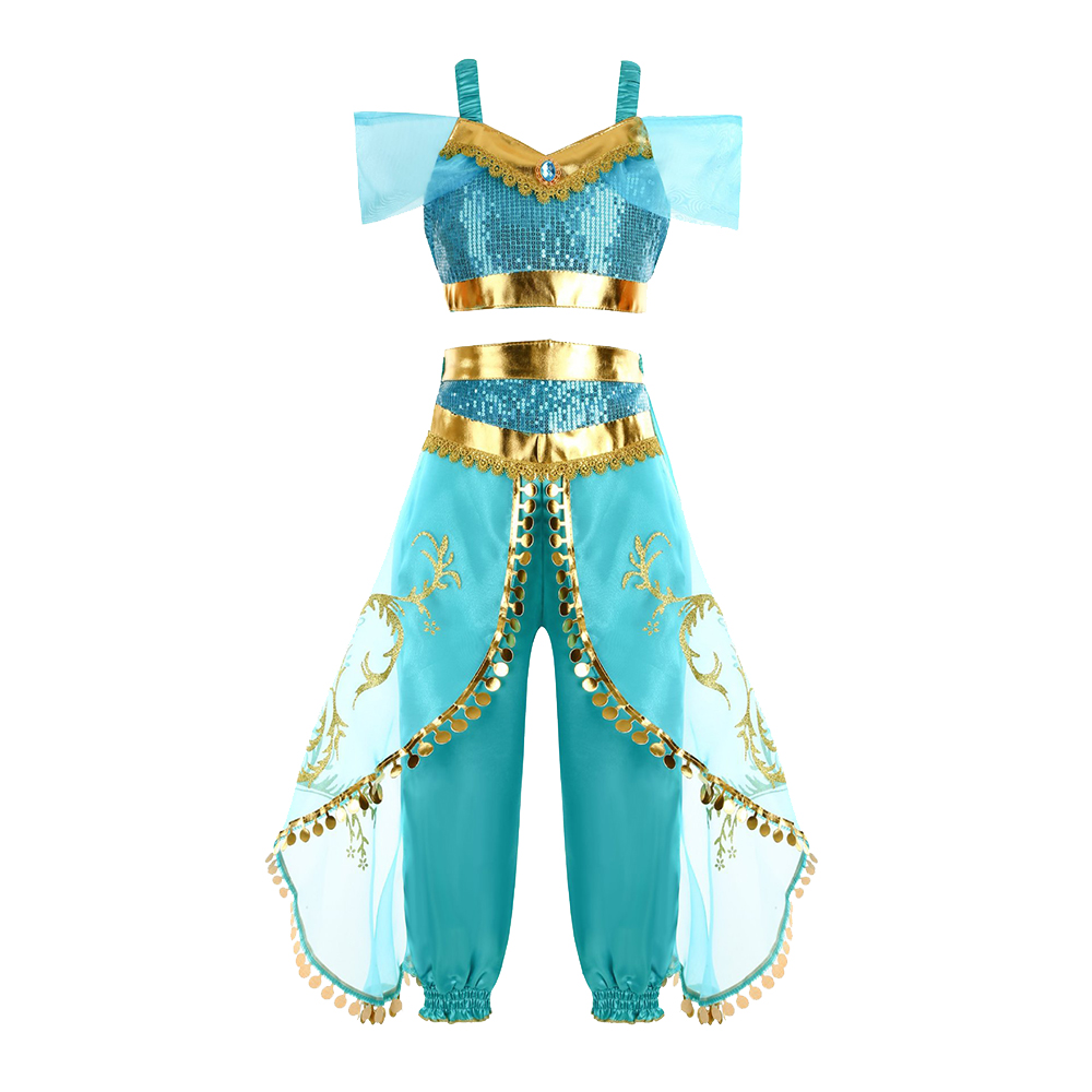 Mädchen-Jasmin-Fantasiekostüm, – Summer Clothing For Kids Girls Bewertung und Preis
