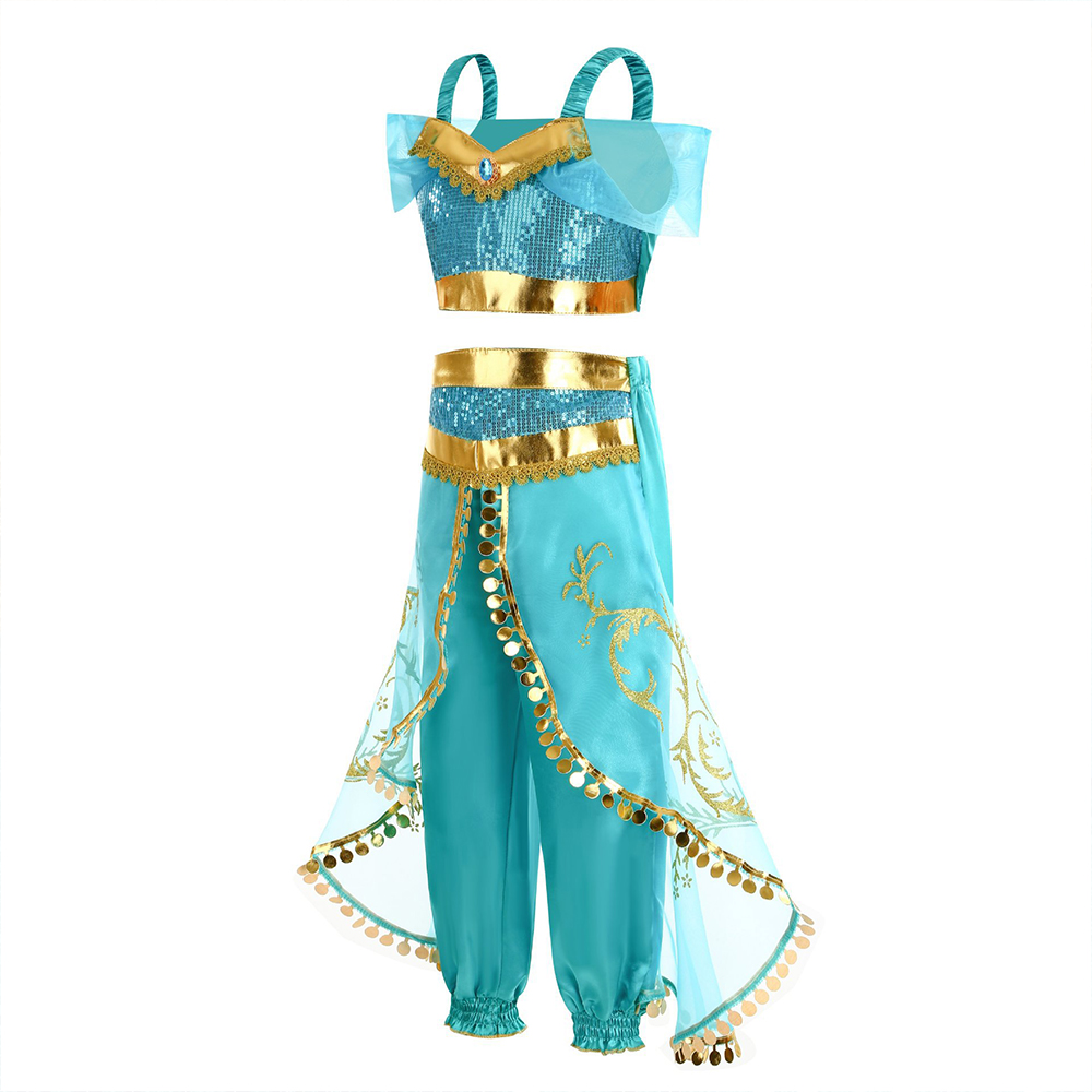 Mädchen-Jasmin-Fantasiekostüm, – Summer Clothing For Kids Girls Bewertung und Preis