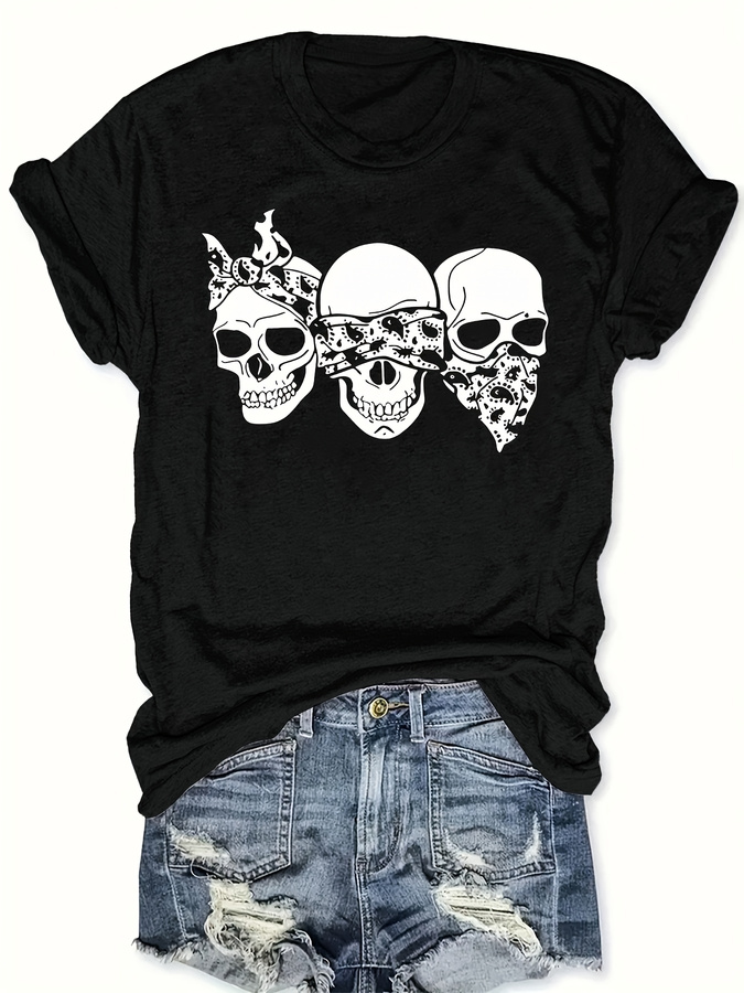 Happy Cartoon Skull T-Shirt, l – Summer Clothing Trends 2026 Bewertung und Preis
