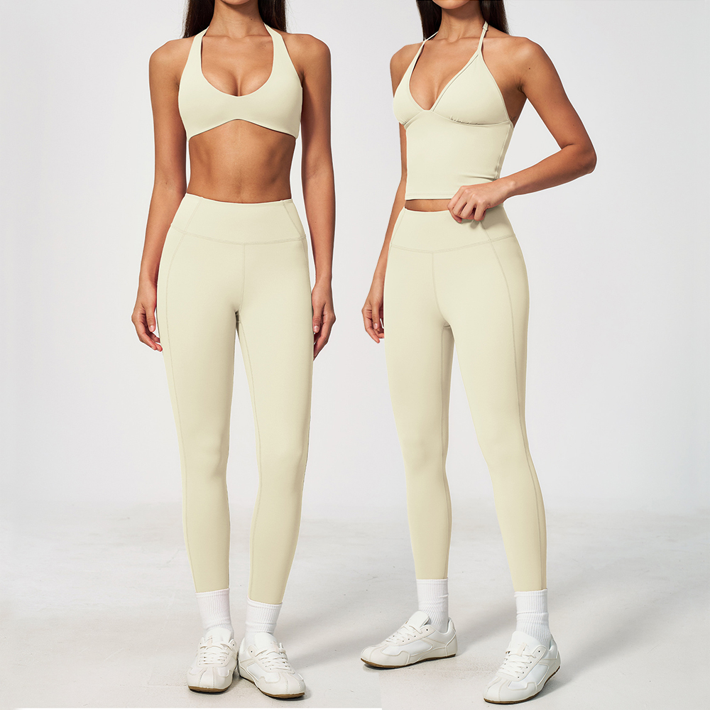 Damen 2-teiliges Yoga-Set 3/4- – Summer Clothing Logo Bewertung und Preis
